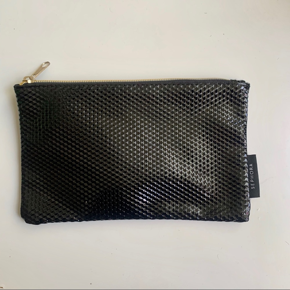 Sephora Textured black clutch
